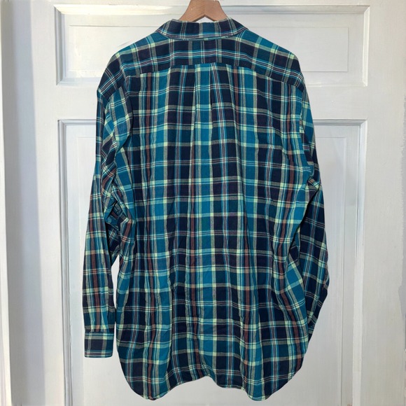 Ralph Lauren Blake Blue Plaid Mens XL Long Sleeve Button Down‎ Shirt Casual - Picture 5 of 7